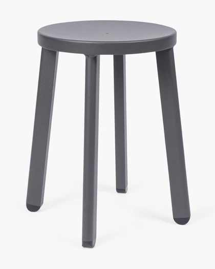 Soda Aluminium Bar Stool - Anthracite, 45Cm