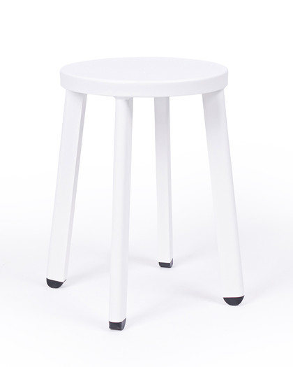 Soda Aluminium Bar Stool - White, 45Cm