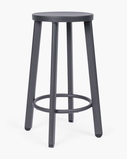 Soda Aluminium Bar Stool - Anthracite, 65Cm