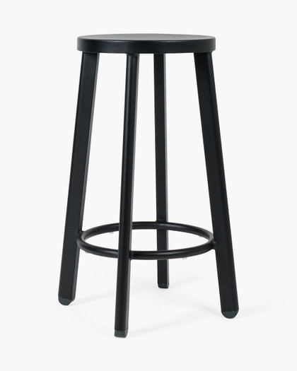 Soda Aluminium Bar Stool - Black, 65Cm