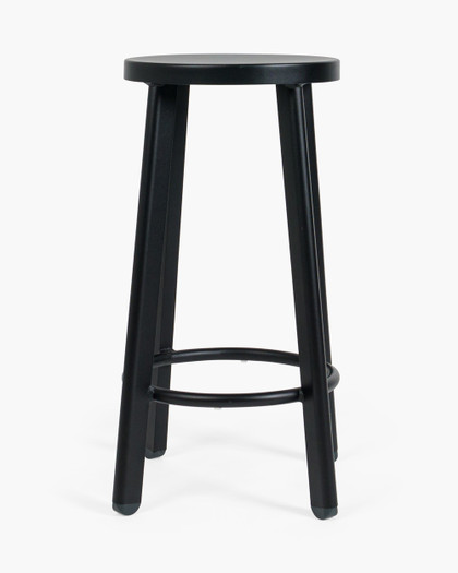 Soda Aluminium Bar Stool - Black, 65Cm