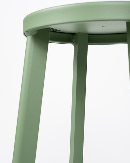 Soda Aluminium Bar Stool - Soft Green, 65Cm