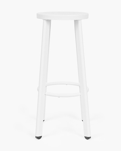 Soda Aluminium Bar Stool - White, 75Cm