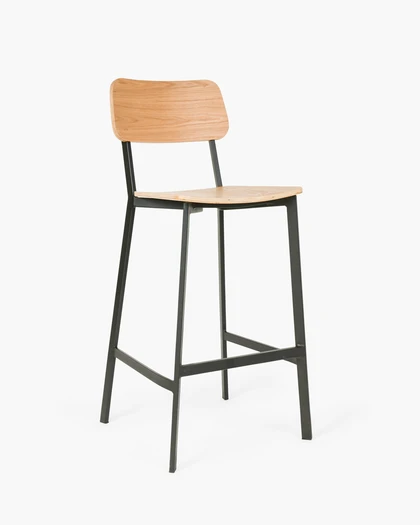 Thomas Barstool - Black, 75Cm