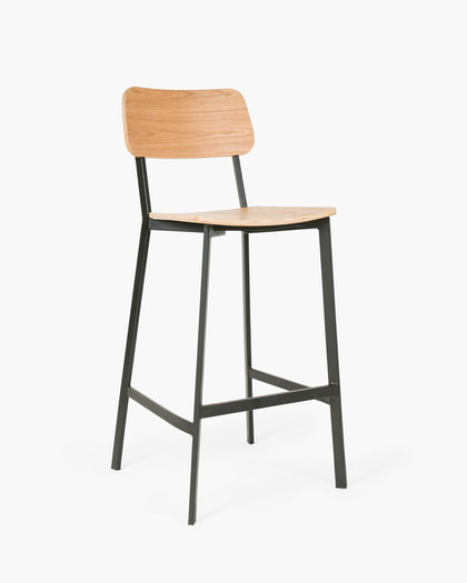 Thomas Barstool - Black, 75Cm