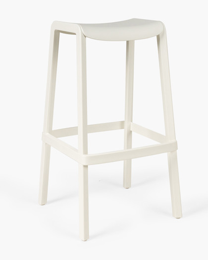 Dome 268 Bar Stool - White, 76Cm