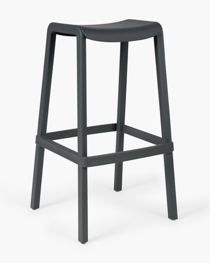 Dome 268 Bar Stool - Anthracite, 76Cm