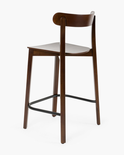 Icho Bar Stool - Walnut, 65Cm