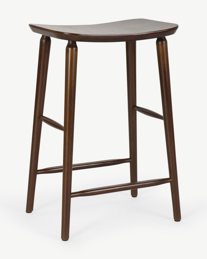 Mackenzie Bar Stool - Walnut, 65Cm