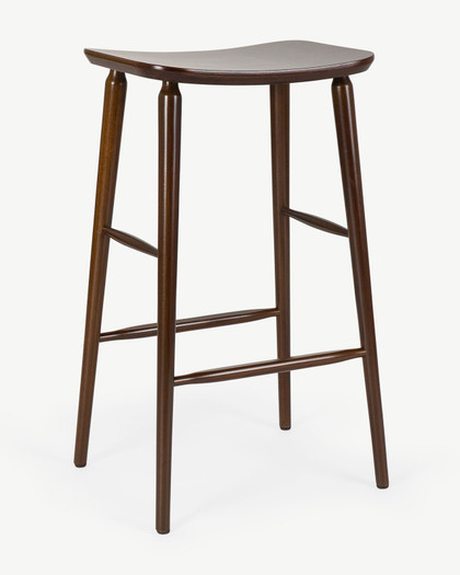 Mackenzie Bar Stool - Walnut, 75Cm
