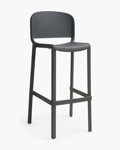 Dome 263 Bar Stool - Anthracite, 76.5Cm