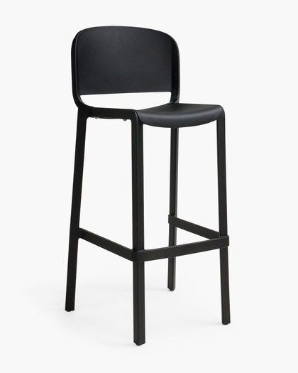 Dome 263 Bar Stool - Black, 76.5Cm