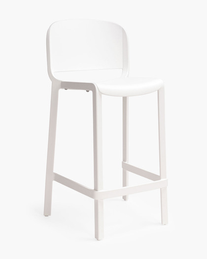 Dome 262 Bar Stool - White, 66.5Cm