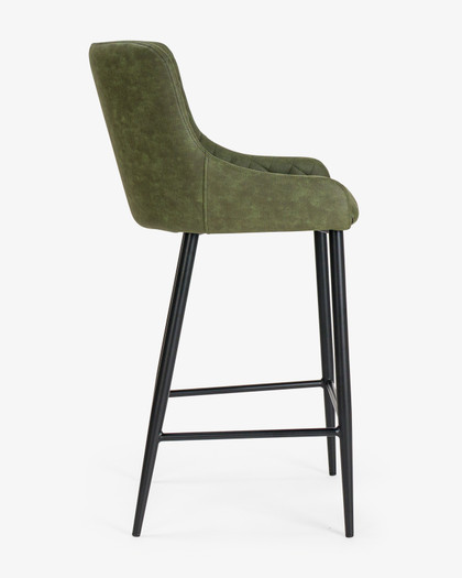 Brian Bar Stool - Forest Green, 65Cm