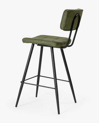 Walter Bar Stool - Forest Green, 65Cm