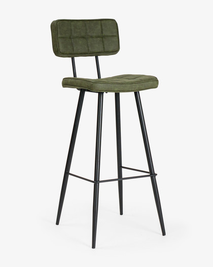 Walter Bar Stool - Forest Green, 75Cm