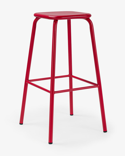 Pedro Bar Stool - Red, 78Cm
