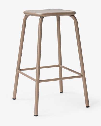 Pedro Bar Stool - Taupe, 65Cm