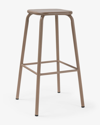 Pedro Bar Stool - Taupe, 78Cm