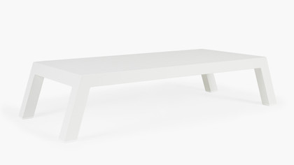 Leigh Outdoor Coffee Table, Medium  - White