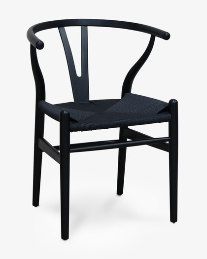 Hans Wegner Replica Wishbone Chair, Black