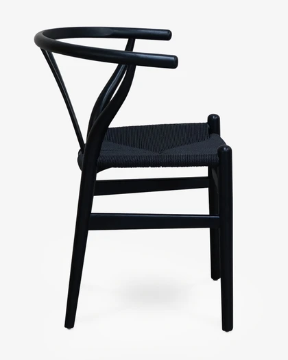 Hans Wegner Replica Wishbone Chair, Black