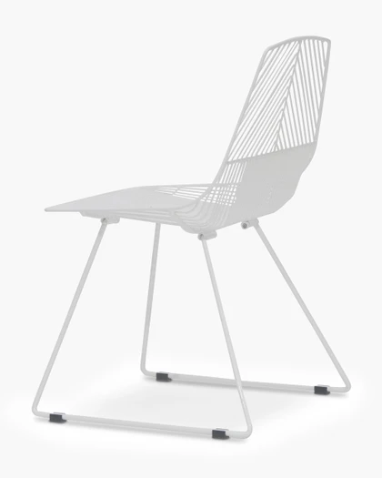 Johnny Wire Chair - White