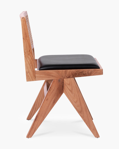 Lillian Chair - Natural, Black Seat