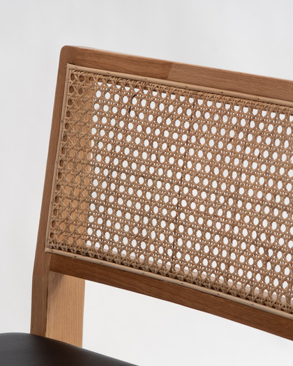 Lillian Chair - Natural, Black Seat