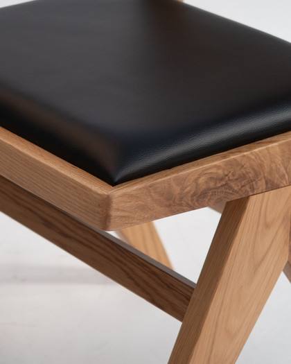 Lillian Chair - Natural, Black Seat