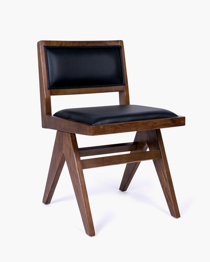 Lillian Chair - Walnut, Fully Upholstered