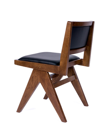 Lillian Chair - Walnut, Fully Upholstered