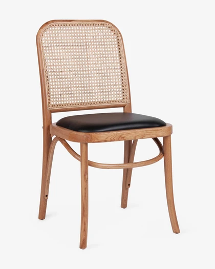 Cintesi Selma Chair - Natural, Black Seat 