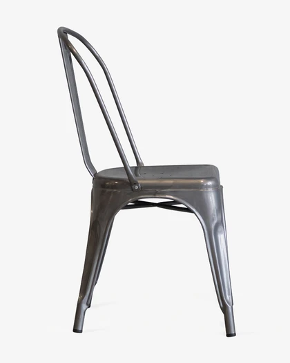 Tolix Replica Chair - Raw Metal Varnish