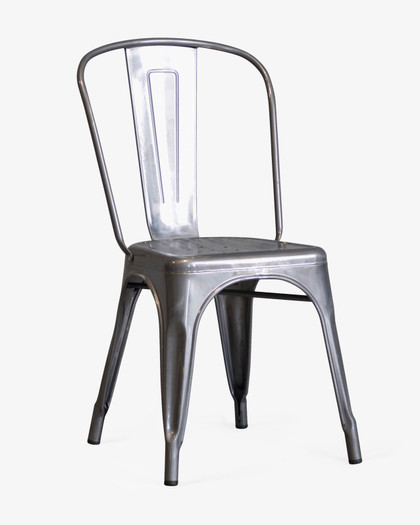 Cintesi Tolix Replica Chair - Raw Metal Varnish 