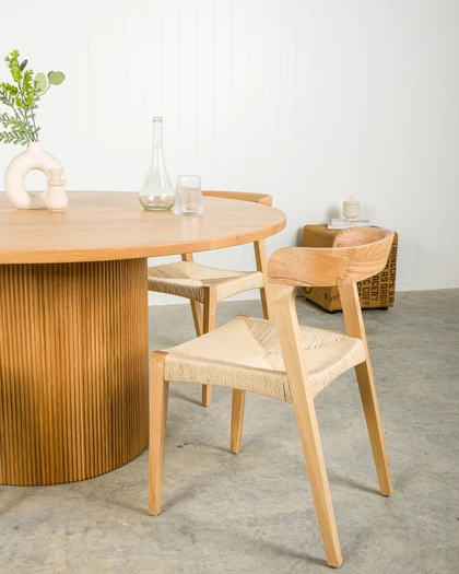 Grace Chair - Natural, Natural Rope Seat