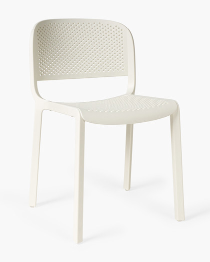 Dome 261 Chair - White, perforated