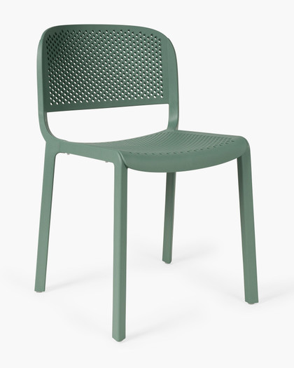 Dome 261 Chair - Light Green, perforated