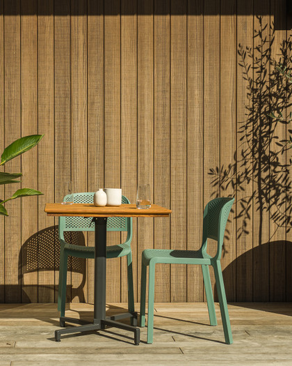 Dome 261 Chair - Light Green, perforated