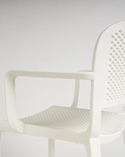 Dome 266 Armchair - White, perforated