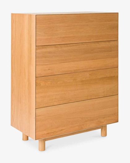 Sawyer Four Drawer Tallboy, Natural