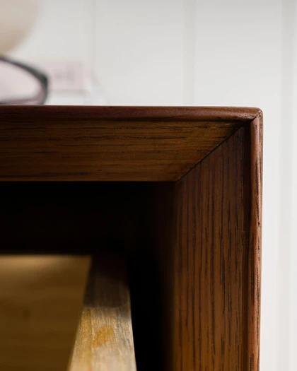 Sawyer Four Drawer Tallboy, Dark Oak