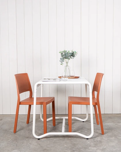 Atticus Outdoor Aluminium Table - 740X770, White