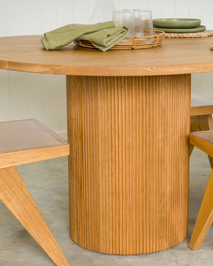 Reid Oval Dining Table - 280x110cm