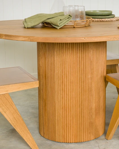 Reid Oval Dining Table - 280x110cm