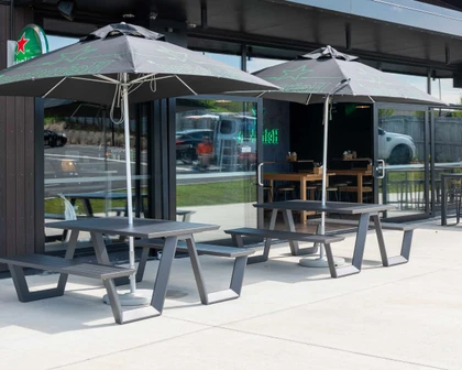 Tahoe Outdoor Picnic Table - 160X83Cm, Charcoal