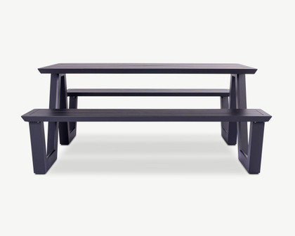 Cintesi Tahoe Outdoor Picnic Table - 160X83Cm, Charcoal 