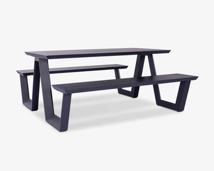 Cintesi Tahoe Outdoor Picnic Table - 160X83Cm, Charcoal 