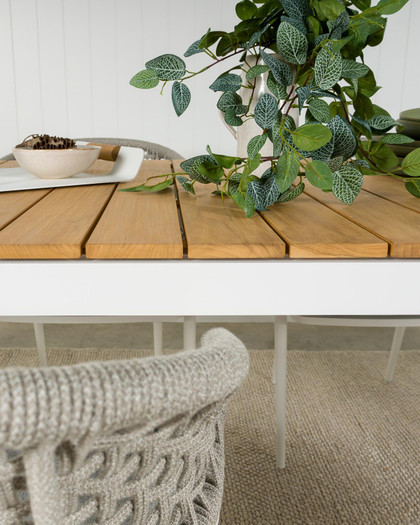 Cintesi Evelyn Outdoor Table - 210X90Cm, White 