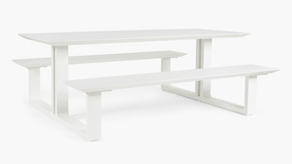 Cintesi Theodore Outdoor Picnic Table - 200X79Cm, White 